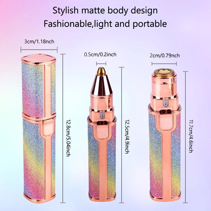 2-in-1 Eyebrow Trimmer & Facial Hair Remover - Al Karam Collection