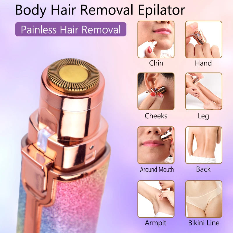 2-in-1 Eyebrow Trimmer & Facial Hair Remover - Al Karam Collection