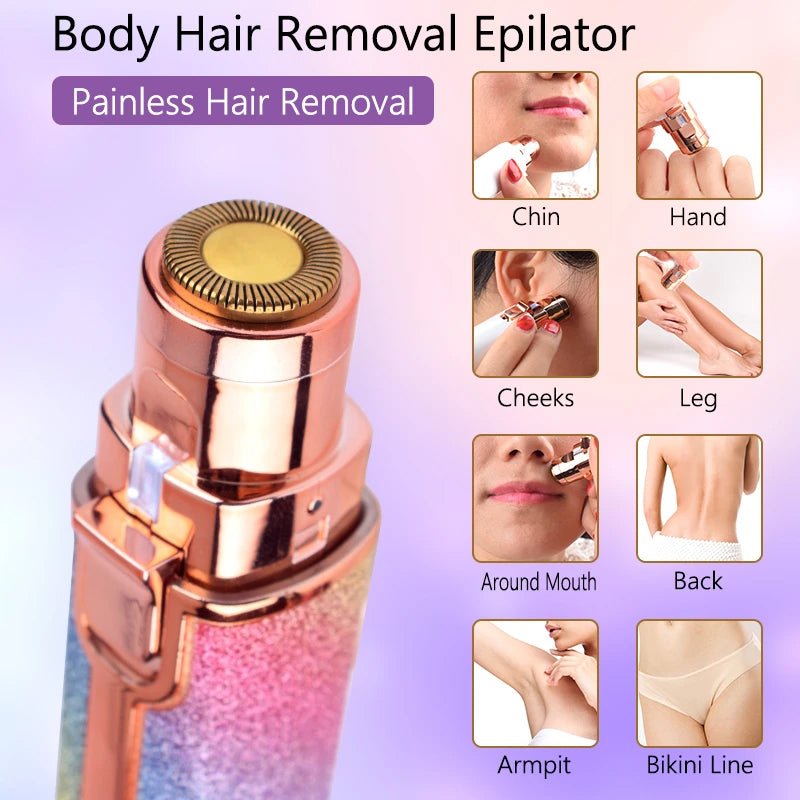 2-in-1 Eyebrow Trimmer & Facial Hair Remover - Al Karam Collection