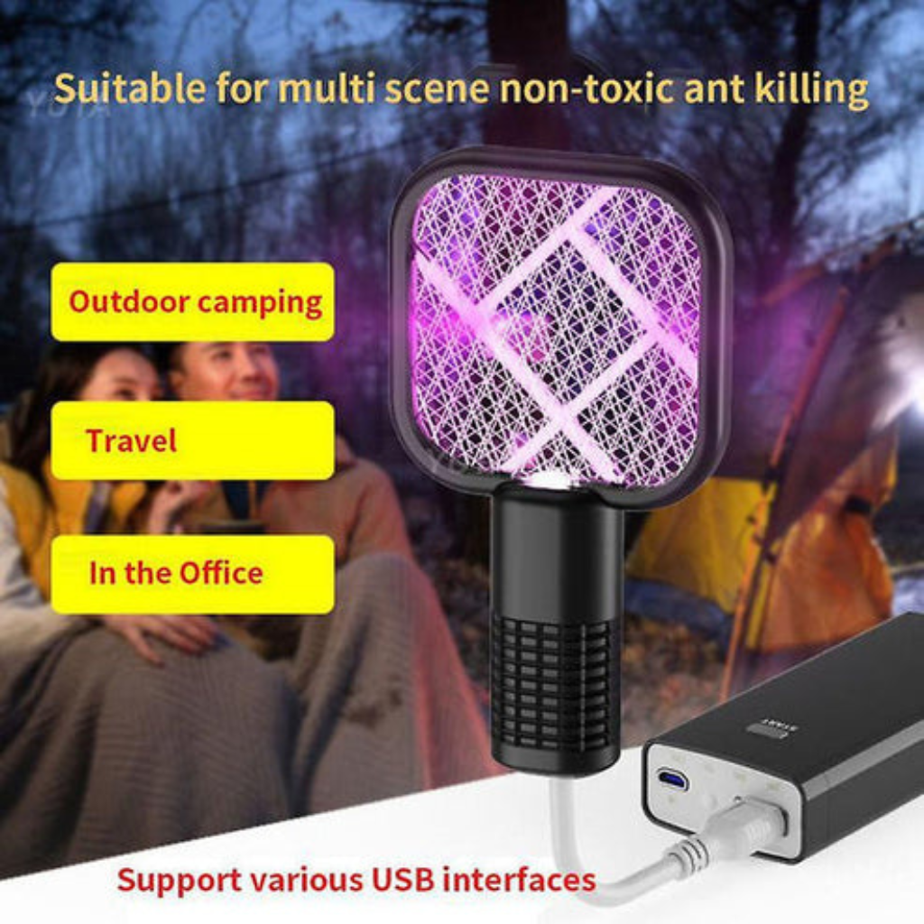 Electric Mosquito Killer Racket with UV Light - Al Karam Collection